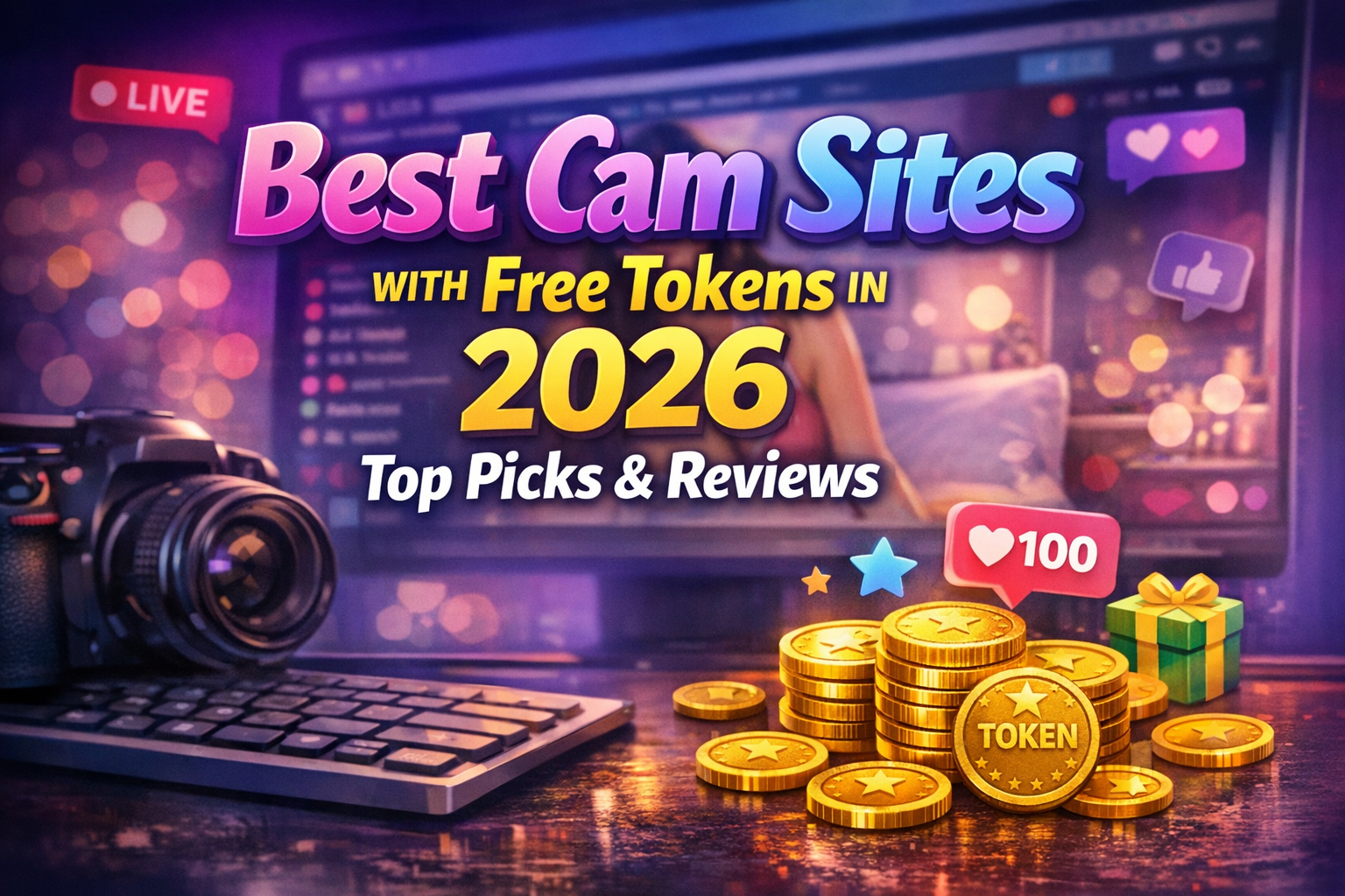 Best Cam Sites with Free Tokens in 2026: Top Picks & Reviews