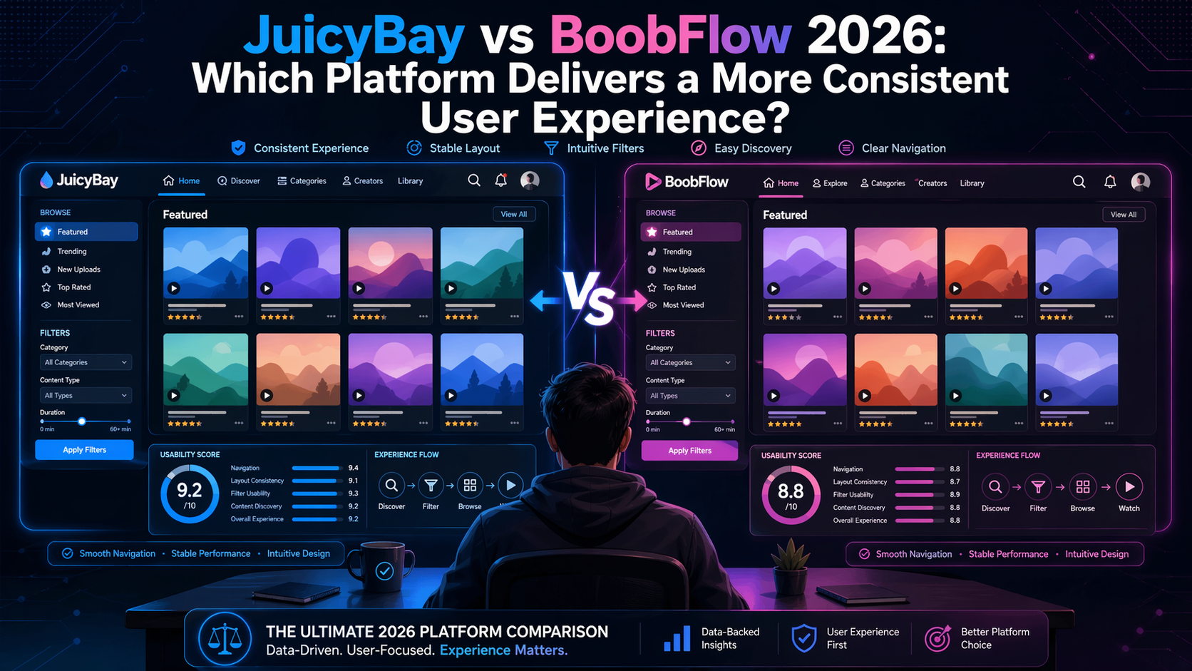 JuicyBay vs BoobFlow 2026: Which Platform Delivers a More Consistent User Experience?